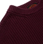 TOD'S - Ribbed Cotton Sweater - Burgundy