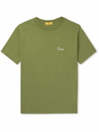 DIME - Classic Logo-Embroidered Cotton-Jersey T-Shirt - Green