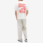 Human Made Men's Font Print T-Shirt in White