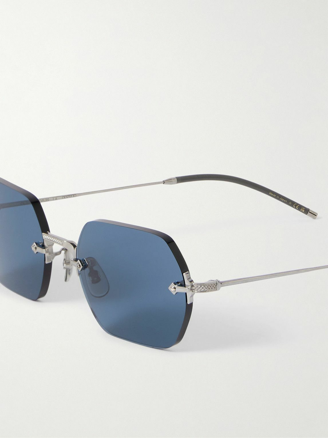 Oliver Peoples - TK-13 Round-Frame Rimless Silver-Tone  display picture 2