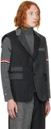 Thom Browne Gray Paneled Vest
