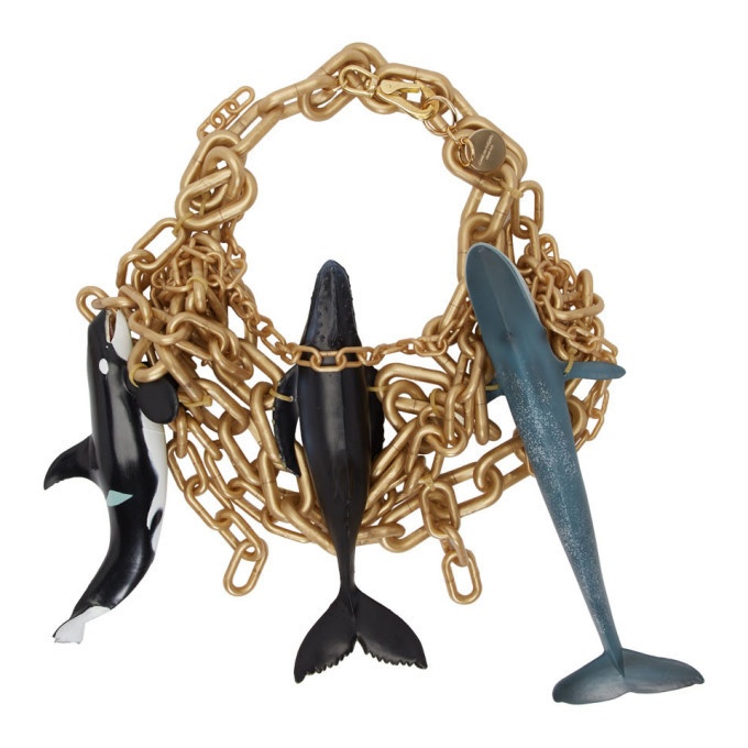 Photo: Comme des Garcons Homme Plus Gold Whales Chain Necklace