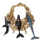 Comme des Garcons Homme Plus Gold Whales Chain Necklace