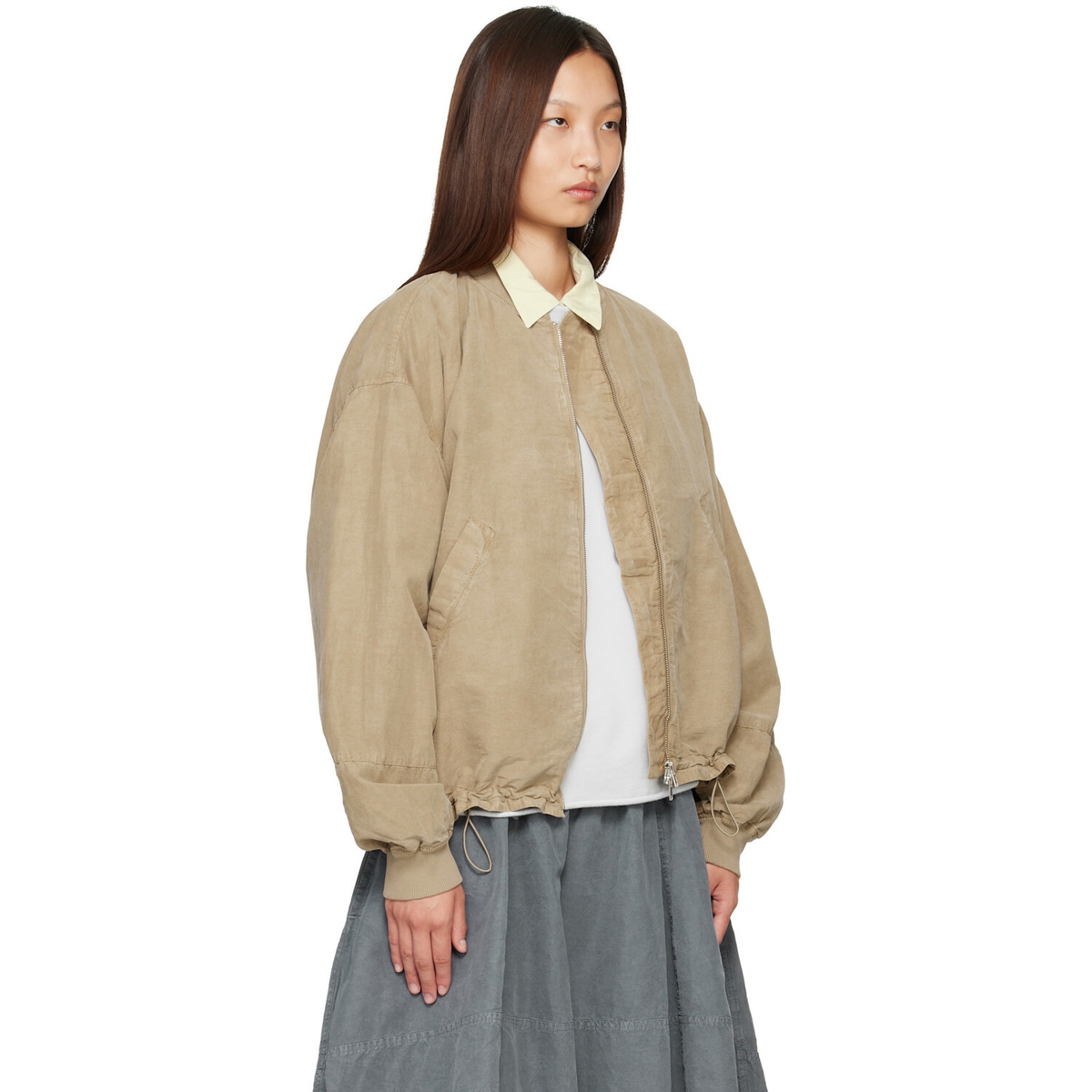 YMC Beige Basement Bomber Jacket