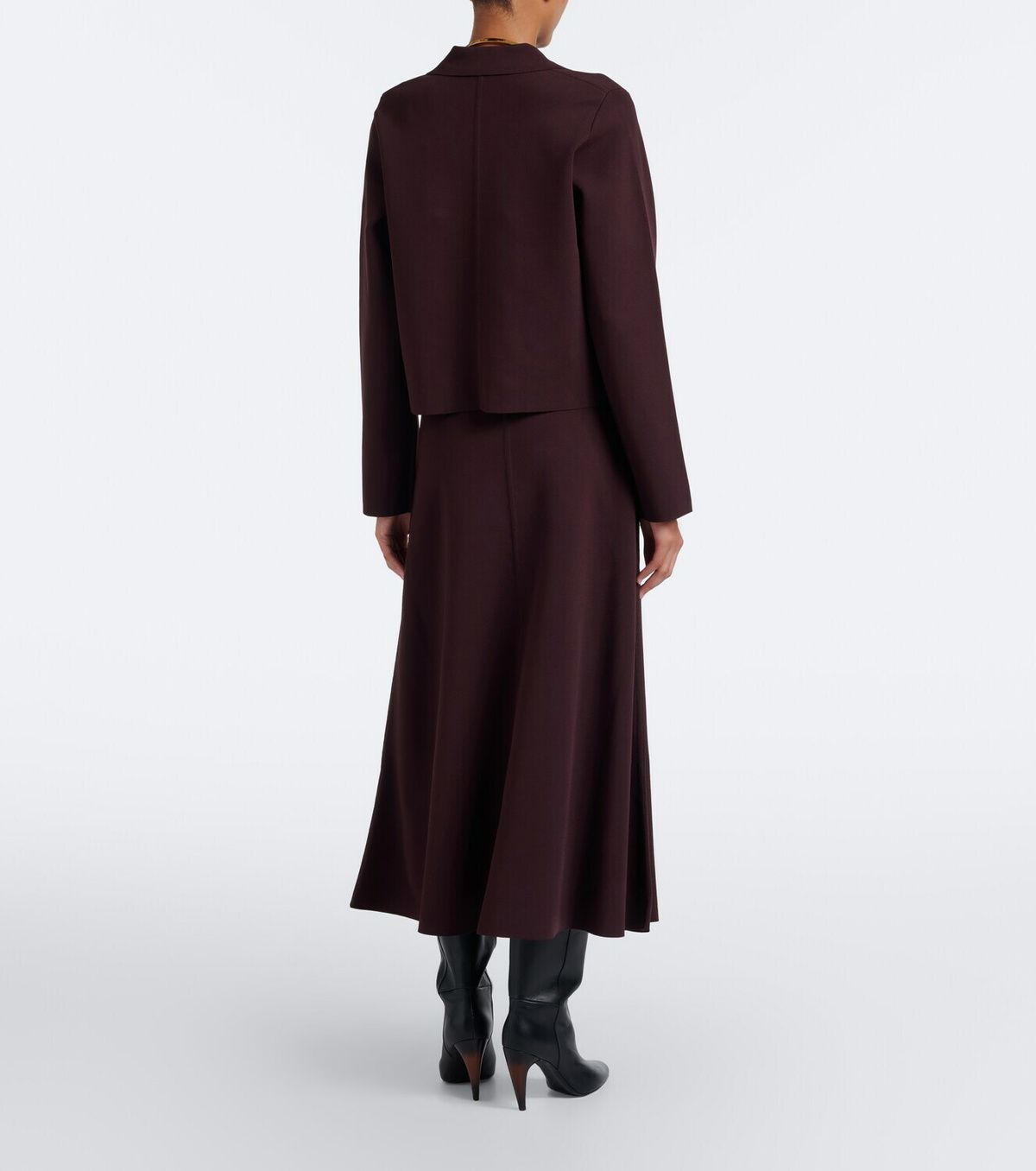 Joseph Helius jersey midi skirt