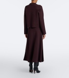 Joseph Helius jersey midi skirt