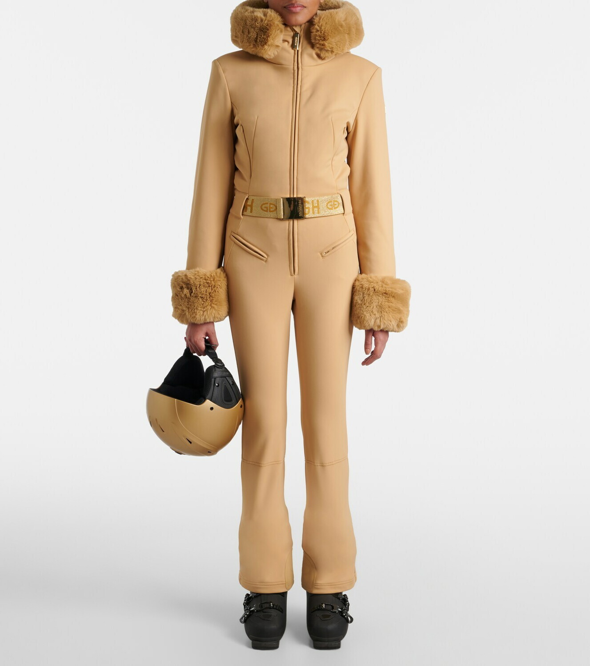 Goldbergh Vita faux fur-trimmed down ski jumpsuit
