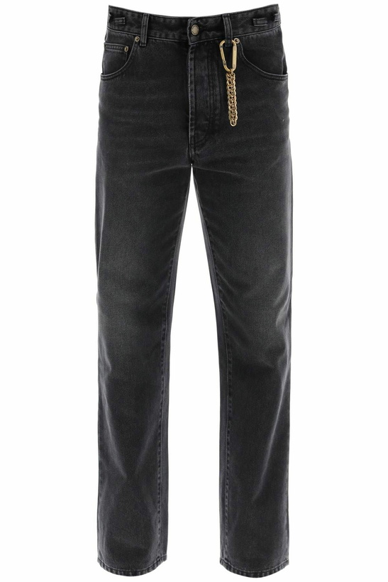 Photo: DARKPARK "mark jeans with carabin Black