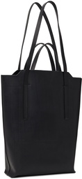 Rick Owens Black Medium Leather Shopper Tote