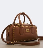Miu Miu Arcadie studded leather top-handle bag