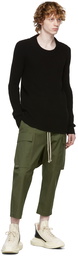 Rick Owens Black Cashmere Crewneck Sweater