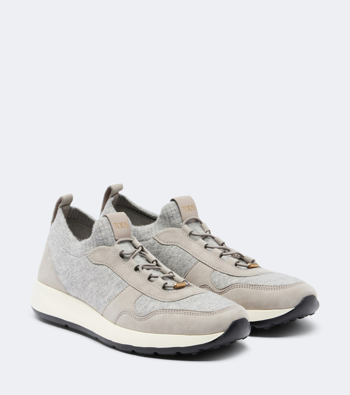 Tod's Runner suede-trimmed sneakers