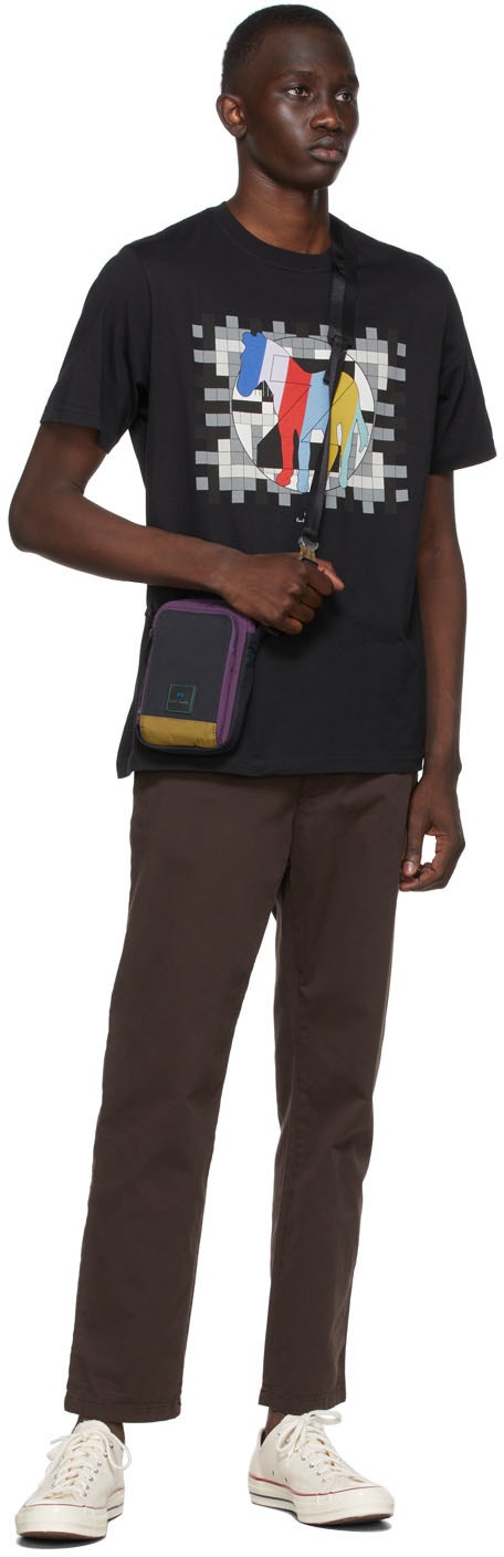 Paul Smith Nylon Shoulder Bag Gray Purple Size 220723 Men JPN Original Hand  SHou