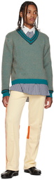 Wales Bonner Blue Chorus Sweater