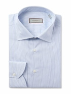 Canali - Striped Cotton Shirt - Blue
