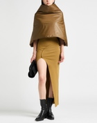 Rick Owens Womens Cape Military in Green