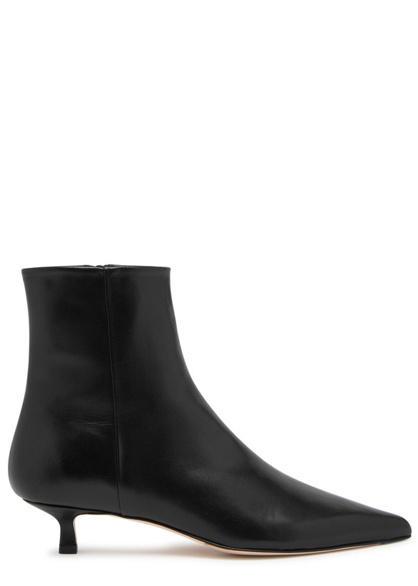 Photo: Aeyde Sofie Leather Ankle Boots Black