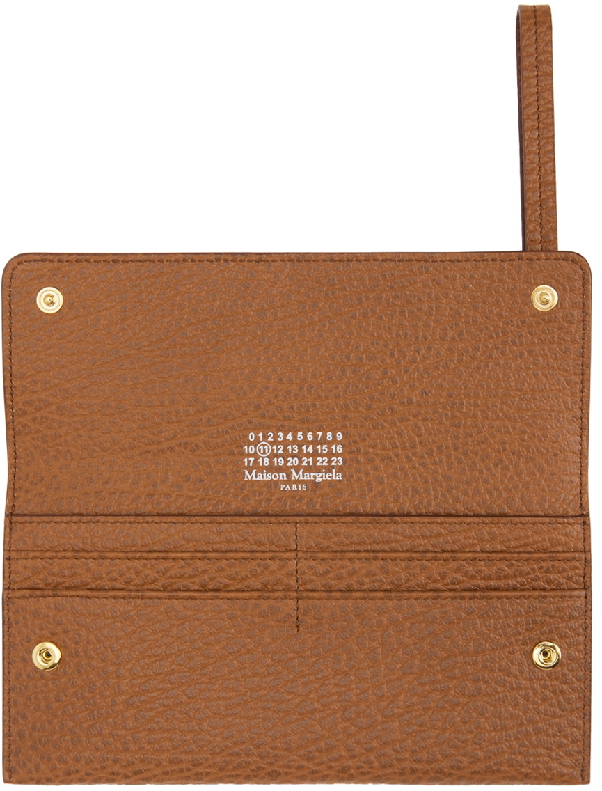 Maison Margiela Brown Leather Envelope Wallet