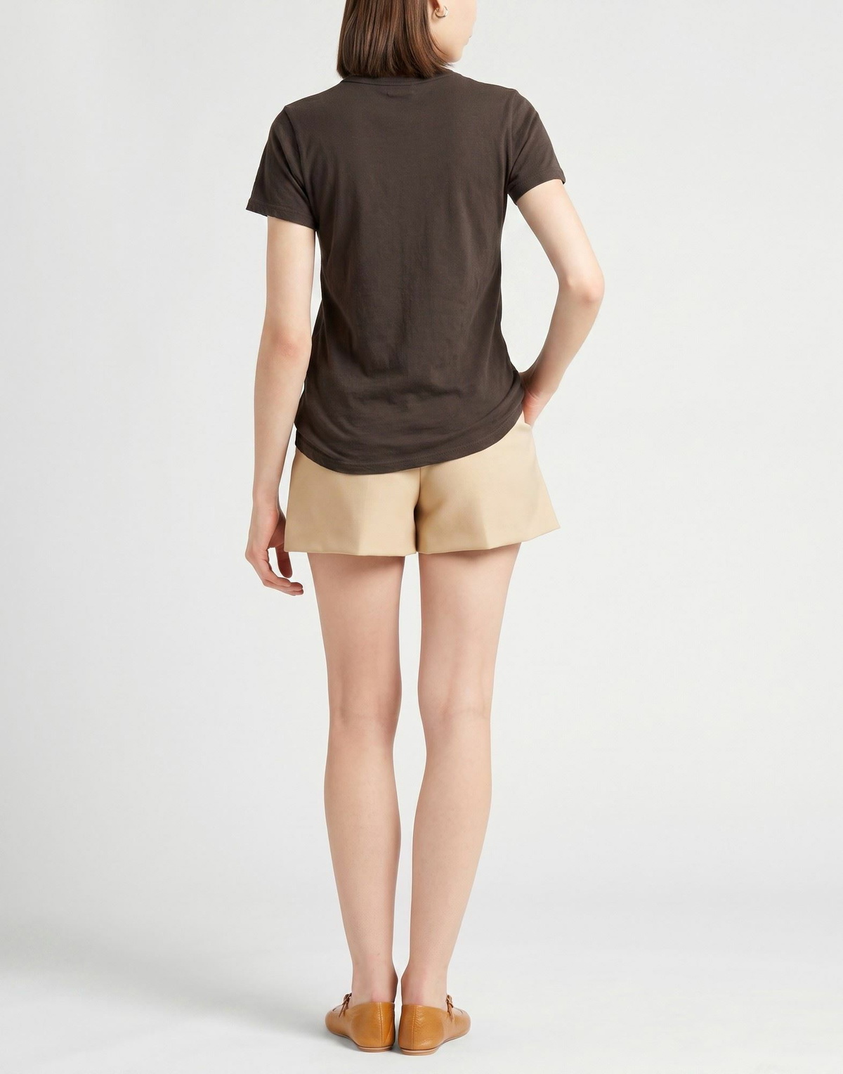 Crossley Womens T-shirt Dark in Brown