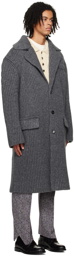 Bottega Veneta Gray Felted Coat