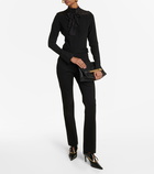 Victoria Beckham - Tie-neck silk crêpe de chine blouse