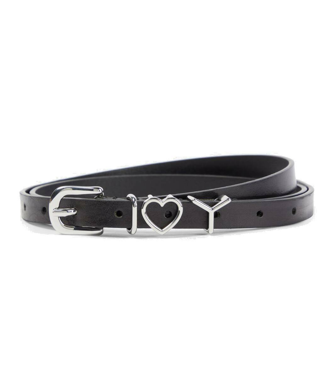 Y/Project Y Heart 15mm leather belt Y/Project