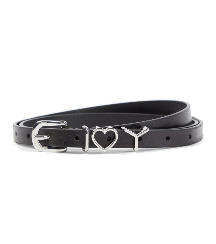 Photo: Y/Project Y Heart 15mm leather belt