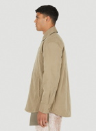 Padded Worker Overshirt in Beige