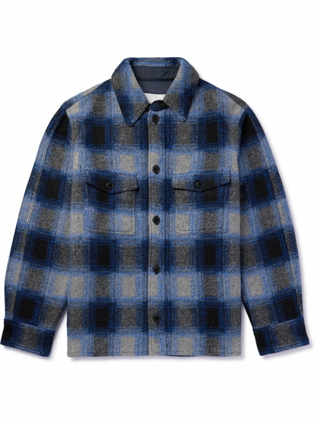 Photo: Marant - Kevron Checked Flannel Shirt Jacket - Blue
