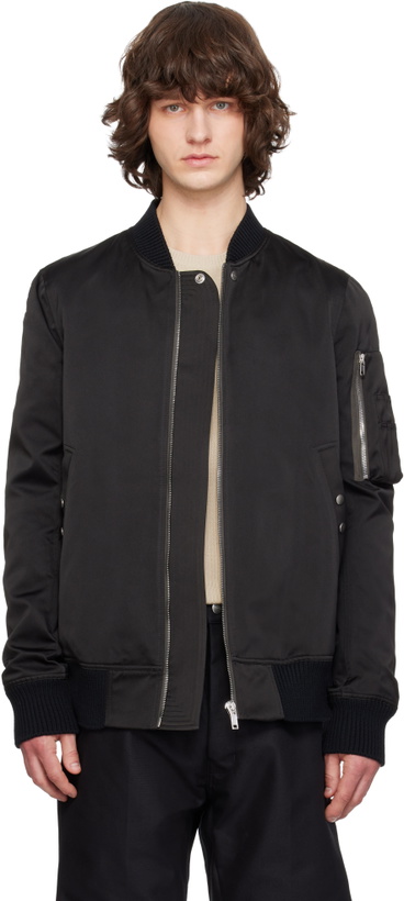 Photo: Rick Owens Black Temple Classic Flight Bomber Jacket