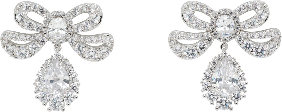 SHUSHU/TONG YVMIN Edition Lissome Gem Bowknot Earrings