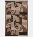 Gucci Jacquard wool and cashmere blanket