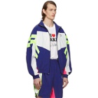 VETEMENTS Blue and White 90s Tracksuit Jacket