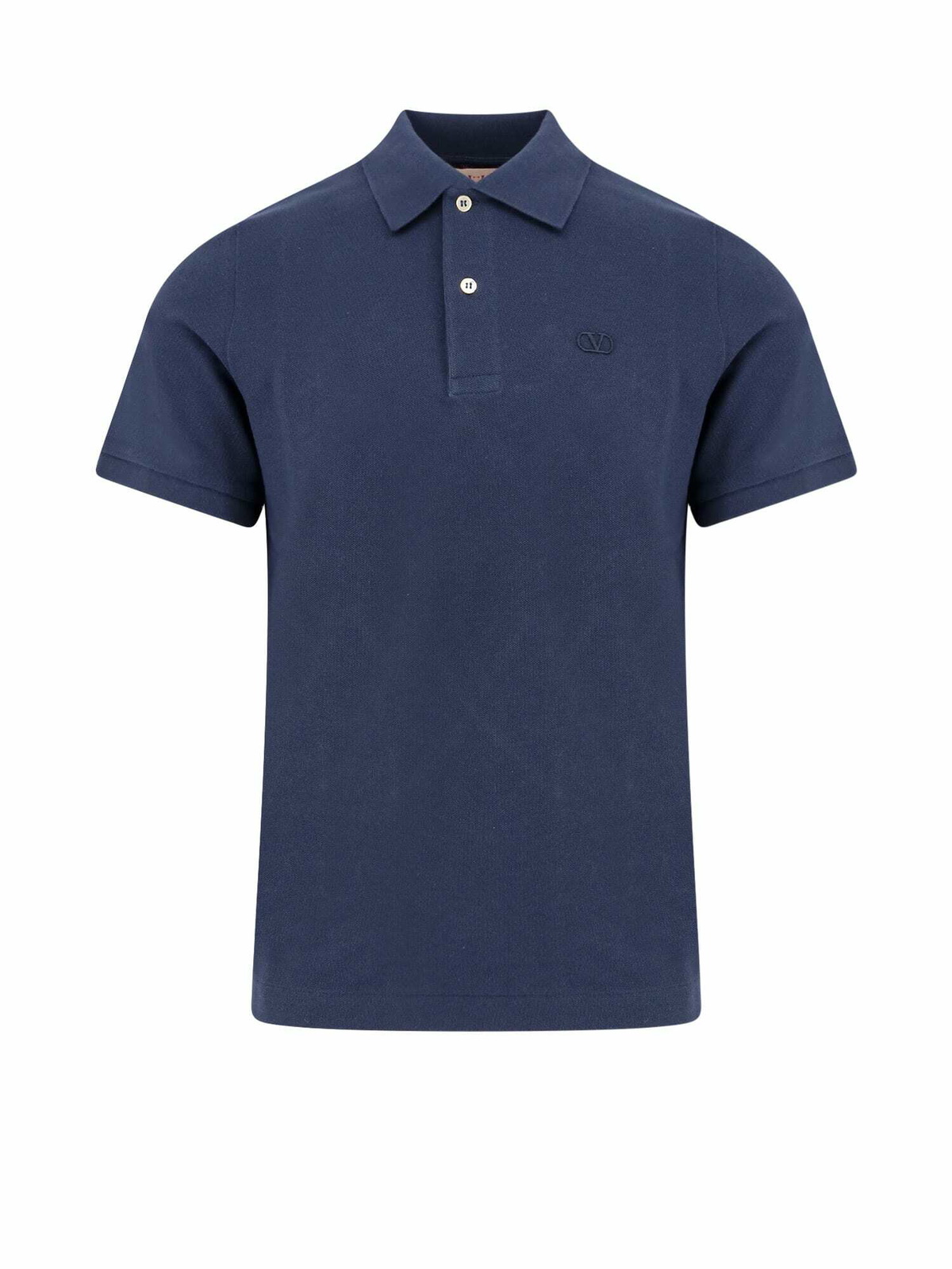 Tシャツ・カットソー VALENTINO SS25 Blue piquet polo shirt (6V3MH01KAQJ D51) Tシャツ・カットソー VALENTINO SS25 Blue piquet polo shirt