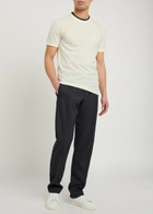 Dolce & Gabbana Logo-embroidered Piqué Cotton T-shirt White