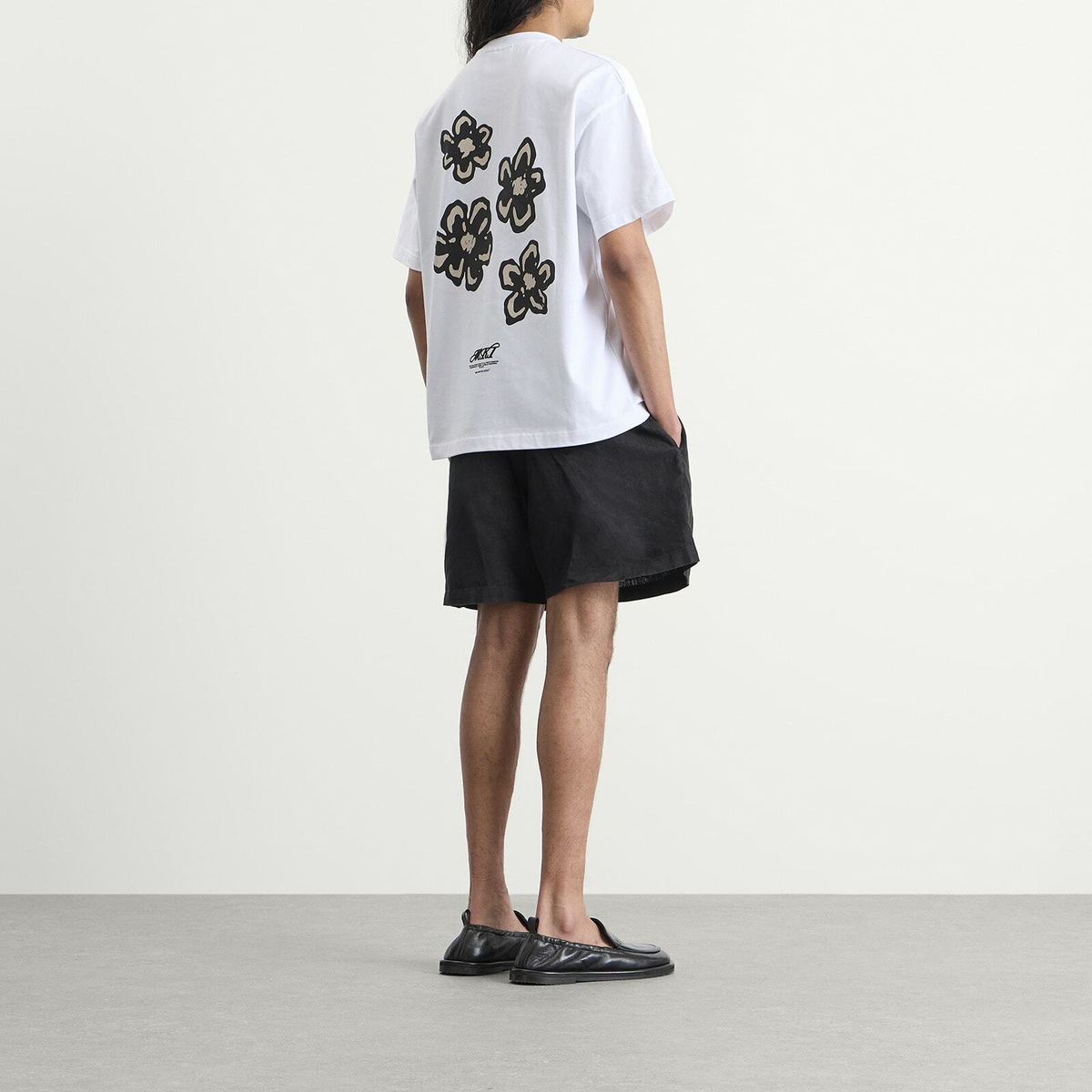 MKI Men's Hibiscus T-Shirt in White