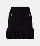 Alessandra Rich Cotton and cashmere miniskirt