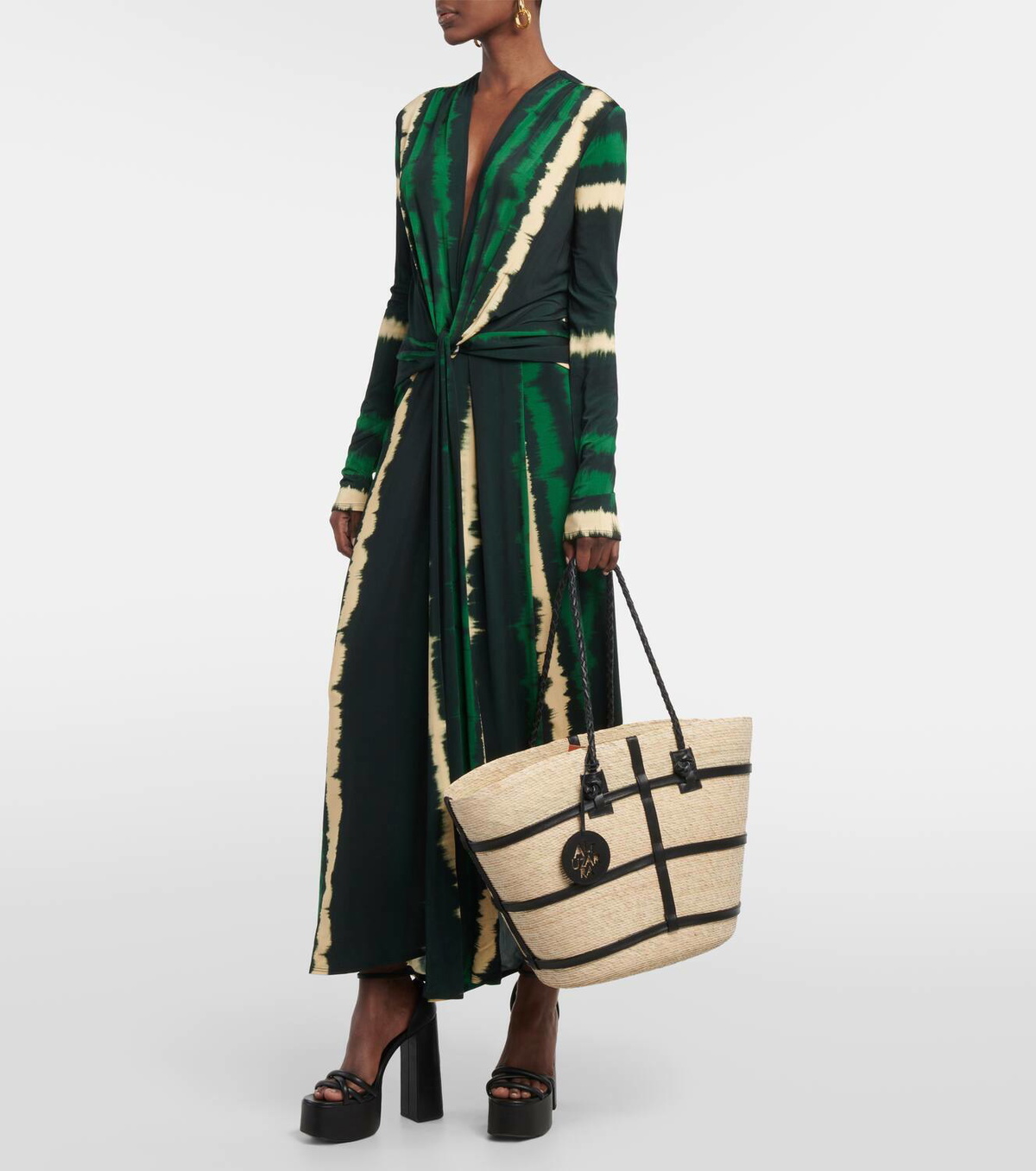 Altuzarra Watermill Large raffia tote bag Altuzarra