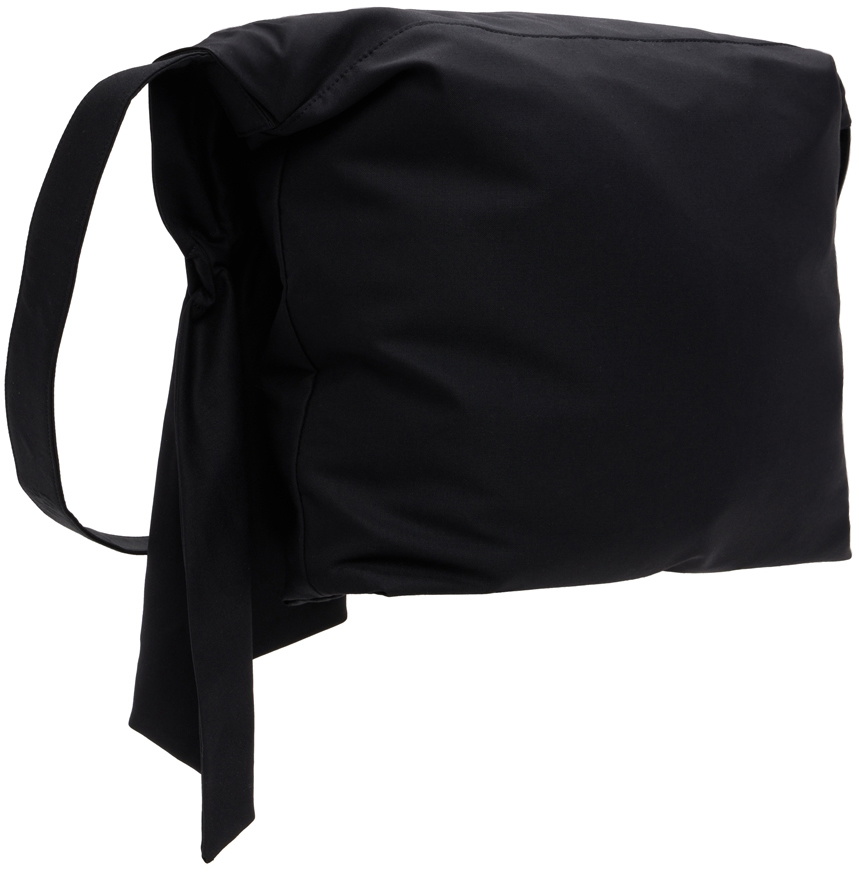 Y's Black Gather Shoulder Bag