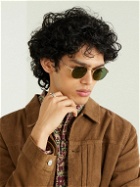 Mr Leight - Hachi Round-Frame Silver-Tone Sunglasses