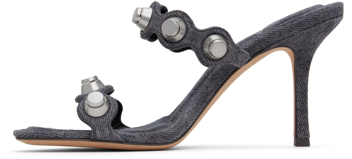 サンダル・ミュール ALEXANDER WANG Women Sandals 30125S007 GREY Vy slide Sandal in Denim in GREY AGED | alexanderwang®