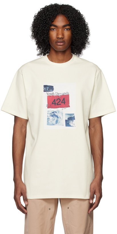 Photo: 424 White Graphic T-Shirt