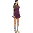 SHUSHU/TONG Purple Sleeveless T-Shirt Minidress