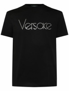 VERSACE - Versace Logo Embroidered T-shirt