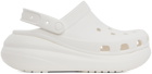 Crocs White Crush Clogs