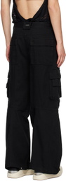 C2H4 Black Construction Cargo Pants