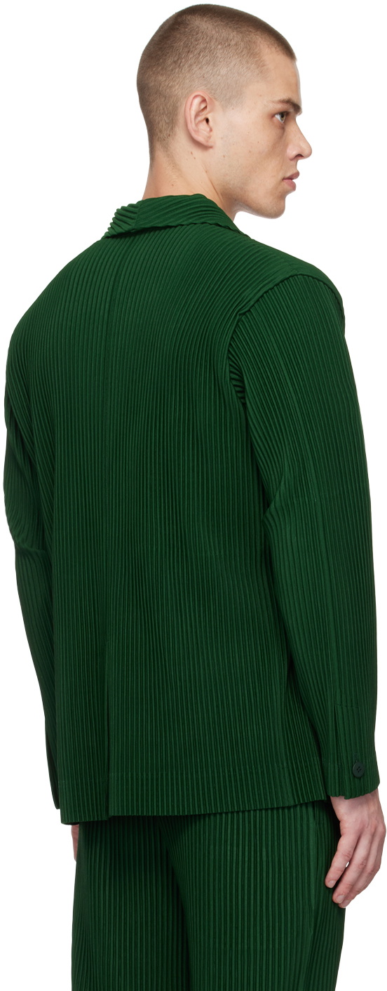 HOMME PLISSE TAILORED PLEATS 1 カーキ 2 HOMME PLISSÉ ISSEY MIYAKE Green Tailored Pleats 1 Blazer