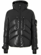 Bogner - Jeet Shell-Panelled Quilted Faux Leather Hooded Down Ski Jacket - Black