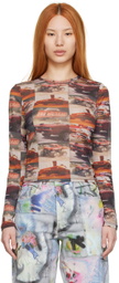 Marc Jacobs Heaven Red Cotton Long Sleeve T-Shirt