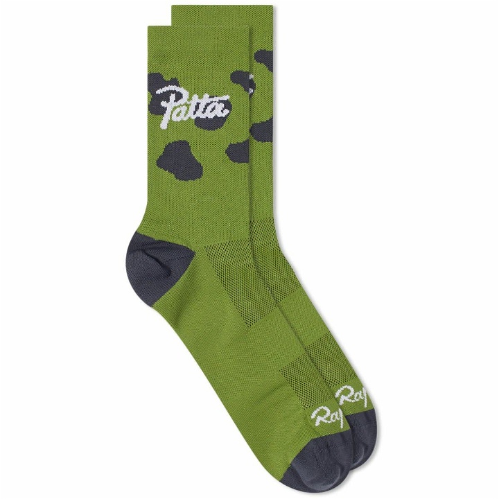Photo: Rapha x Patta Pro Team Socks in Green/Black